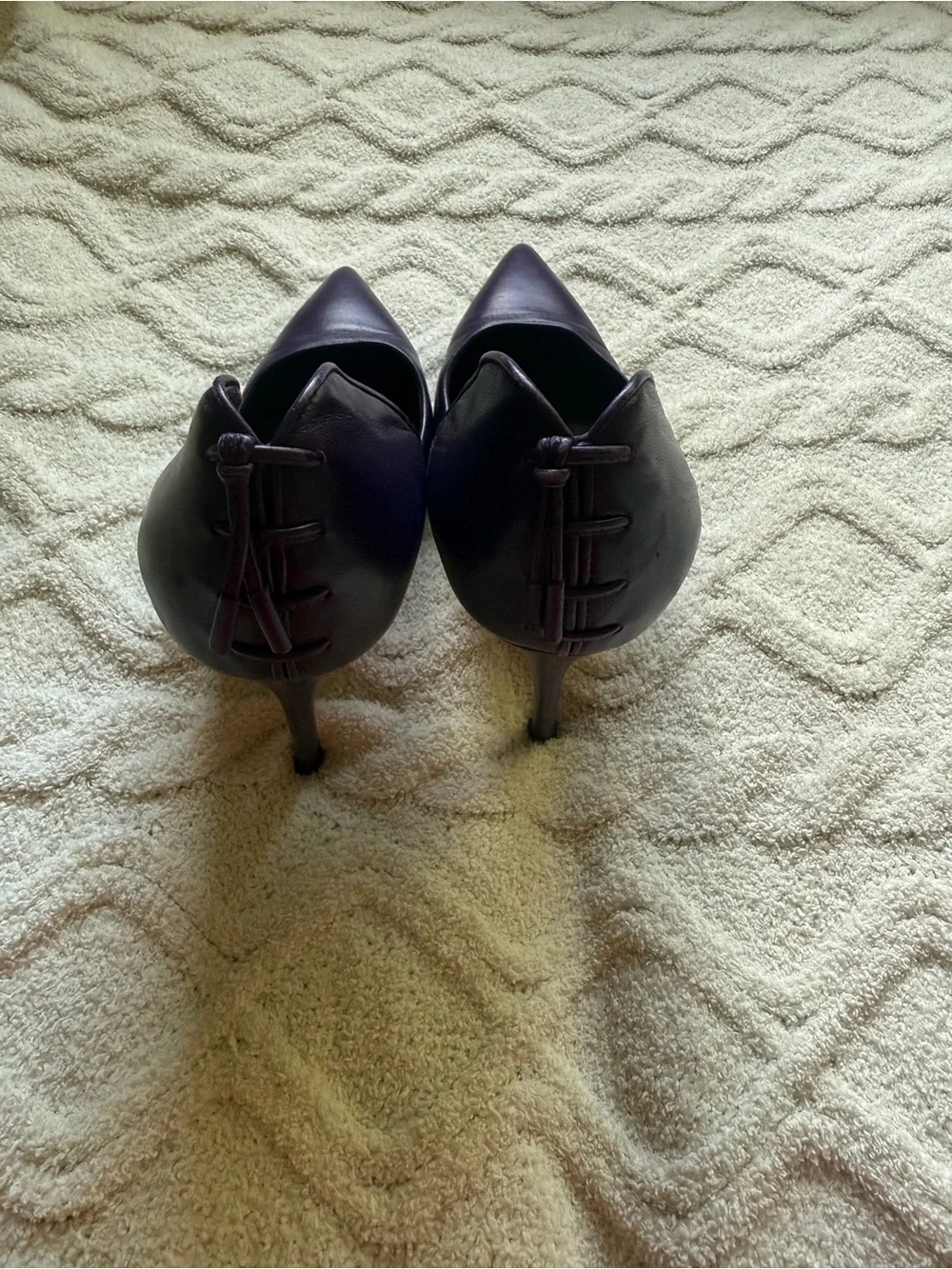 Gianvito Rossi Deep Purple Pointed-Toe Stiletto Pumps